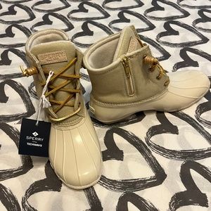 Sperry Saltwater Wool Embossed Thinsulate Duck Boot sz 8